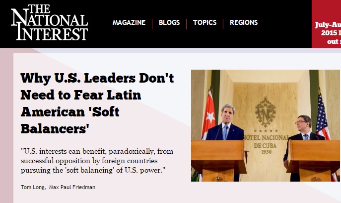 Soft Balancing Latin America