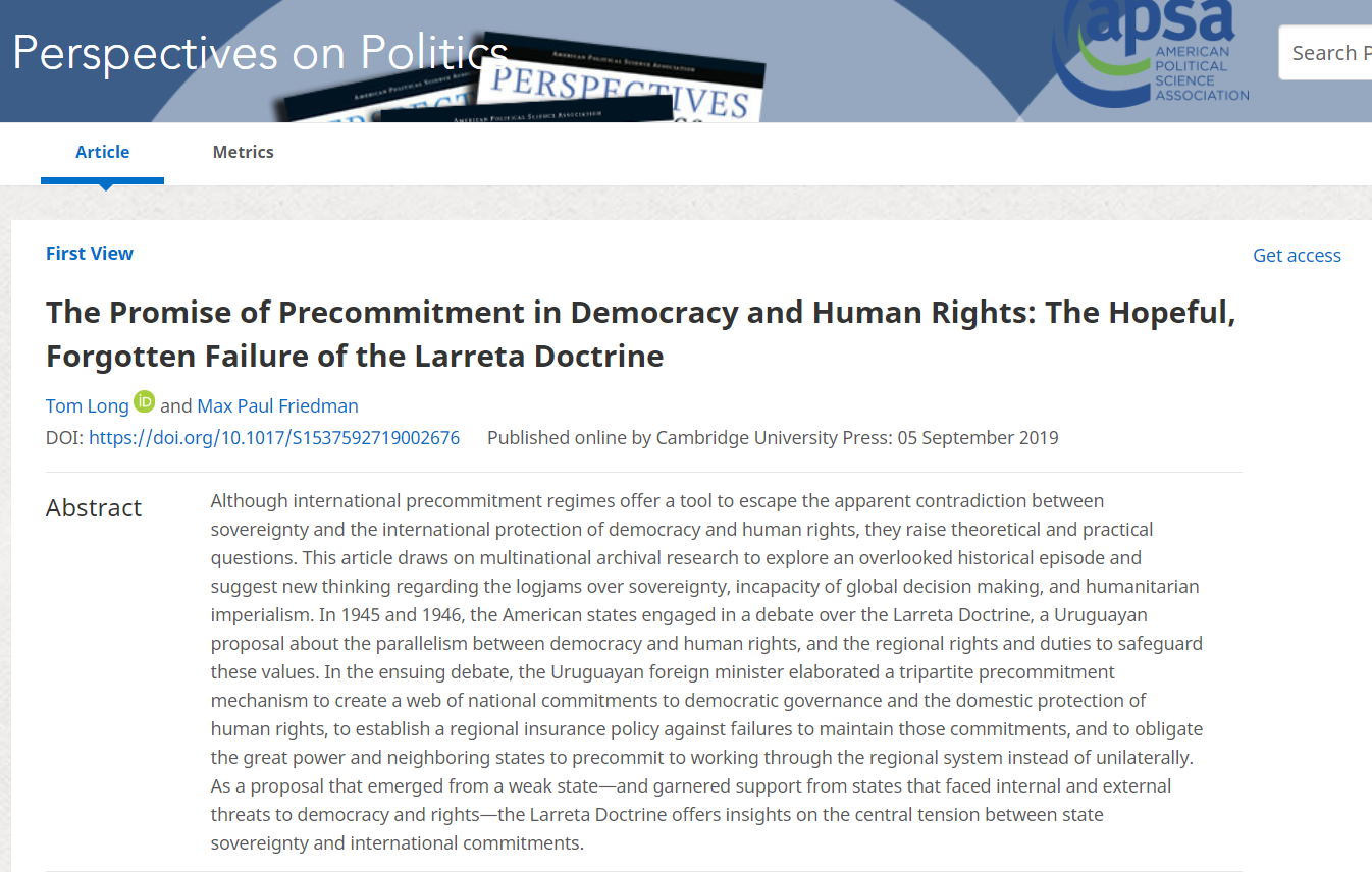 Long-Friedman-Larreta Doctrine